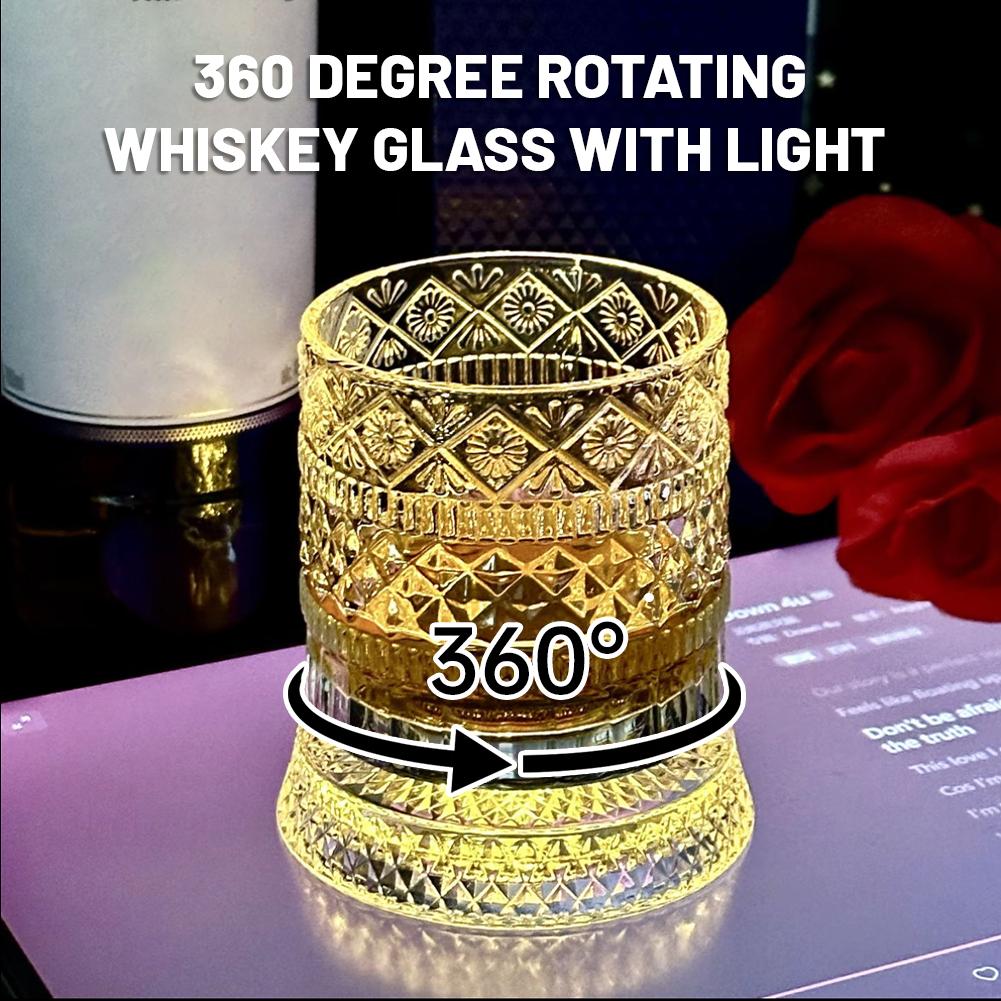 Wine With Beer Cocktail - Rotierendes Whiskyglas Kreatives Kristall-Bierglas Stressabbauender Likörbecher