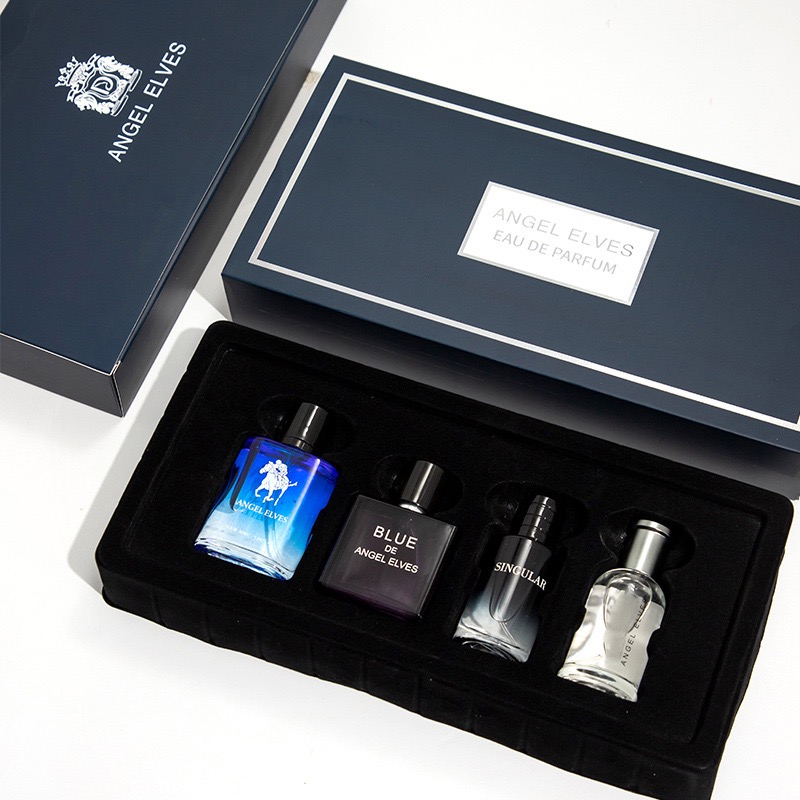 Wine&Beer Help - Herren-Kölnischwasser-Set 4-in-1, frischer Zitronenduft 1,01 Oz,