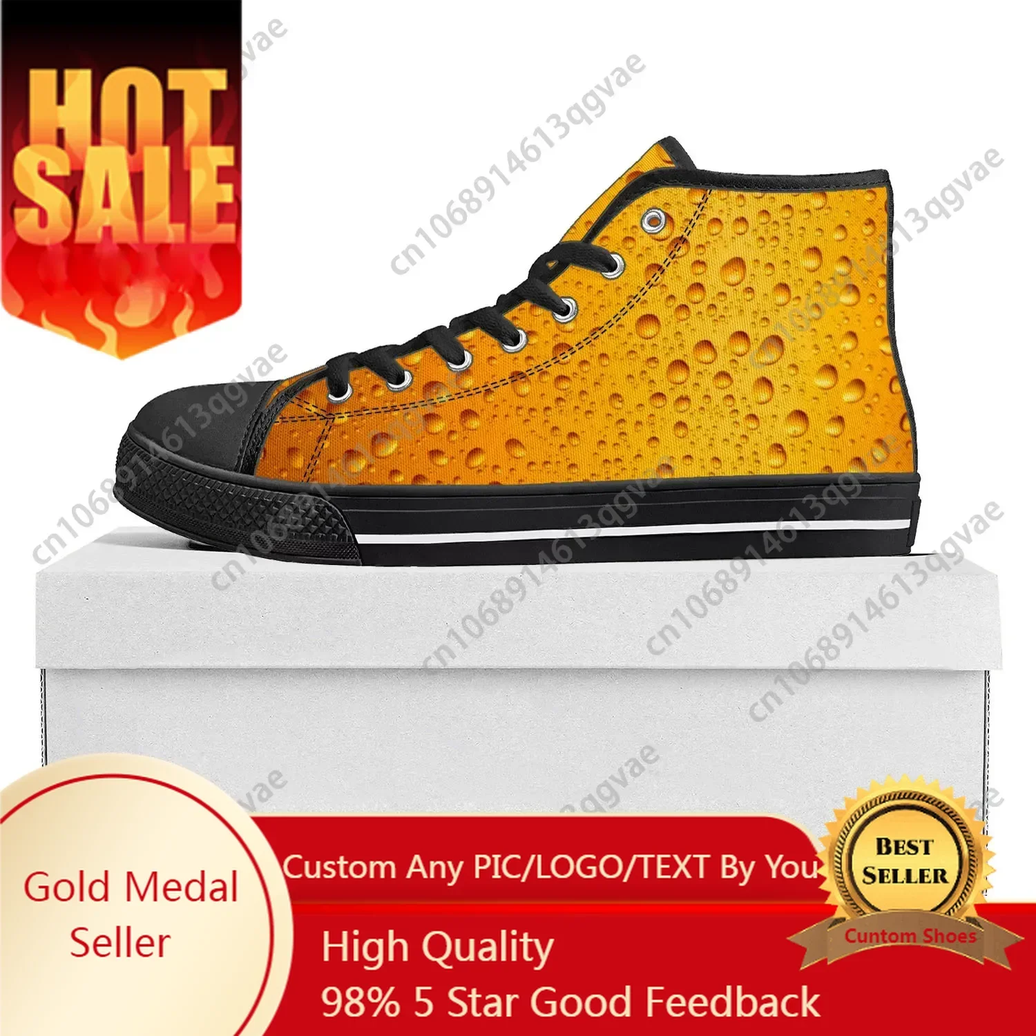 Bier Unisex 3D-Druck High-Top  – Beer & Wine Jockey Plaza Shopping Bewertung und Preis