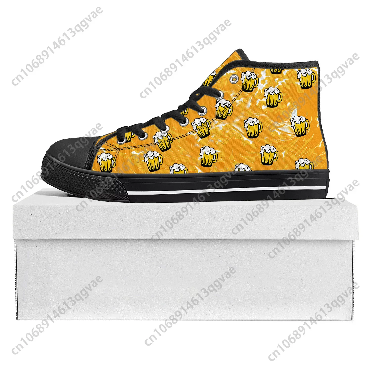 Bier Unisex 3D-Druck High-Top  – Beer & Wine Jockey Plaza Shopping Bewertung und Preis